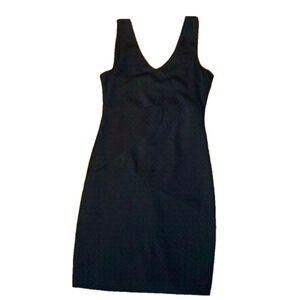 🌷 Guess 🌷 Little Black Gold Zipper Sleeveless Dress